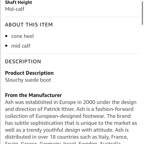 ASH suede mid heel booties  Women's As-Doll Fashion Boot - Picture 8 of 9